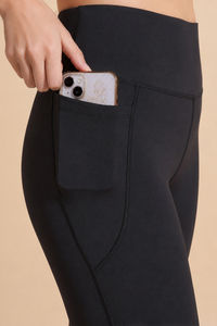 Zelocity Quick Dry Gym Leggings - Black Beauty — thumbnail 7